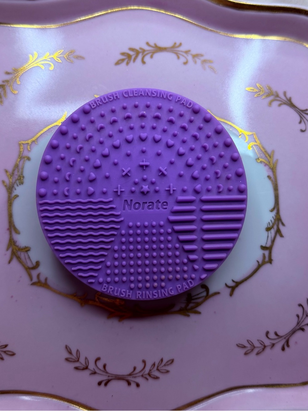 Norate Purple Silicone Brush Cleansing Pad